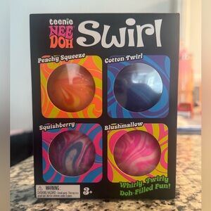 NEW | Needoh Swirl Squishies | 4 Set | Fast Shipping!